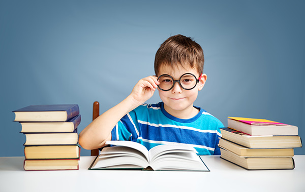 Kid with glasses