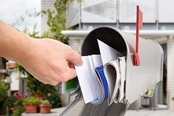 Mailbox with hand